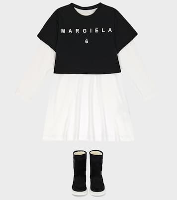 Abito in cotone con stampa | MM6 Maison Margiela Kids