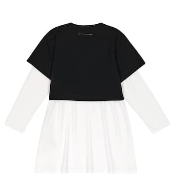 Abito in cotone con stampa | MM6 Maison Margiela Kids