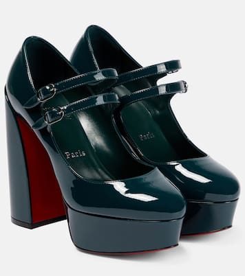 Escarpins Movida Jane à plateau en cuir verni | Christian Louboutin