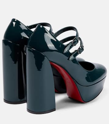 Escarpins Movida Jane à plateau en cuir verni | Christian Louboutin