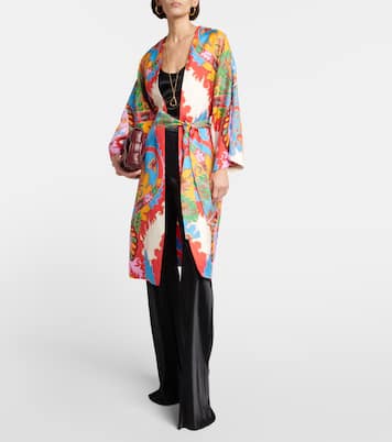 Printed silk beach cover-up | Etro