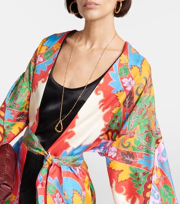 Printed silk beach cover-up | Etro