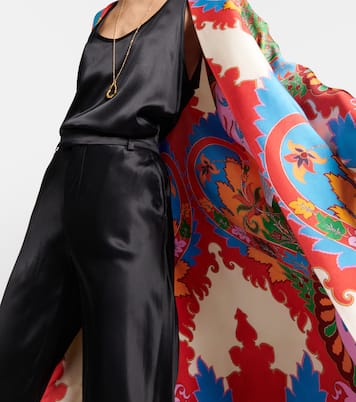 Printed silk beach cover-up | Etro