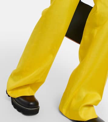 Straight wool, silk and linen pants | Gabriela Hearst
