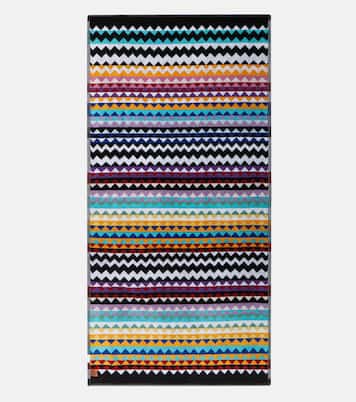 Cyrus set of 5 Zigzag cotton terry towels | Missoni
