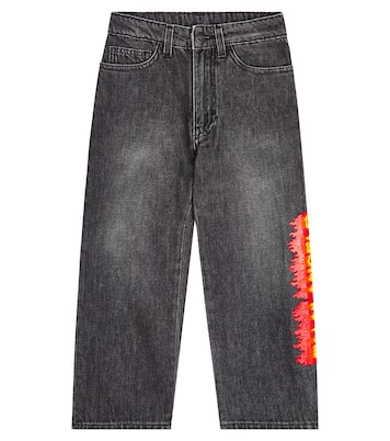 Logo straight-leg jeans | Palm Angels Kids