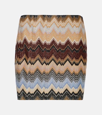 Minifalda Zig-Zag de punto metalizado | Missoni