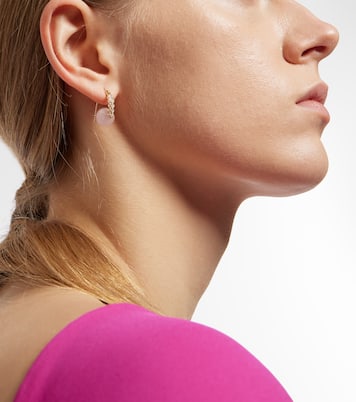 Boucles d'oreilles Heart en or 14 ct, morganites et diamants | Sydney Evan