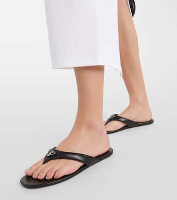 Sandalen aus Leder | Prada