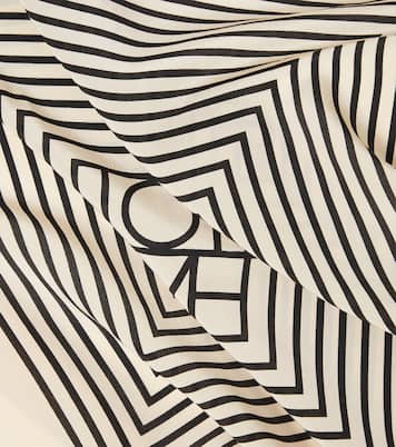 Sciarpa in twill di seta con monogramma | Toteme