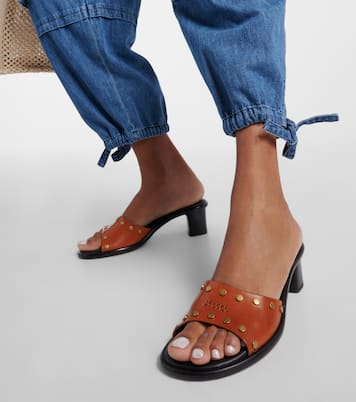 Sandali Eirin in pelle con borchie | Isabel Marant