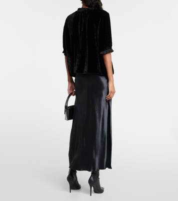 Top de terciopelo con volantes | Velvet