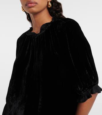 Top de terciopelo con volantes | Velvet