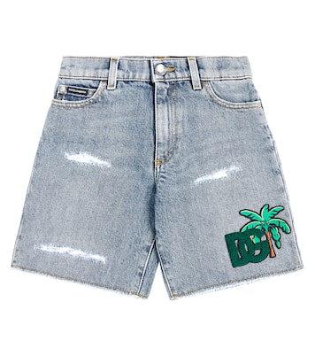 Shorts DG de denim | Dolce&Gabbana Kids