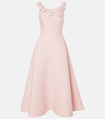 Vestido midi de Crepe Couture floral | Valentino