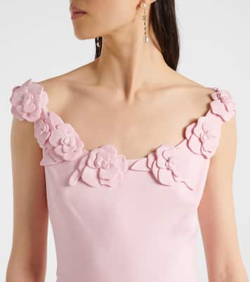 Vestido midi de Crepe Couture floral | Valentino