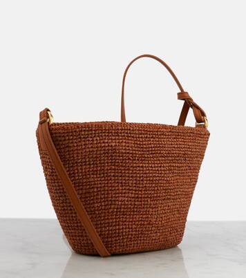 Shopper Slit Small in rafia | Loewe