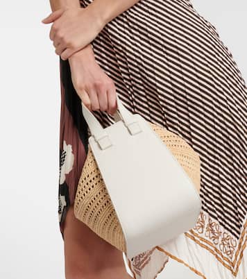 Hammock Compact raffia shoulder bag | Loewe