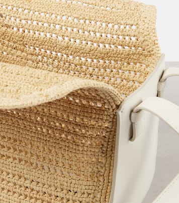 Hammock Compact raffia shoulder bag | Loewe