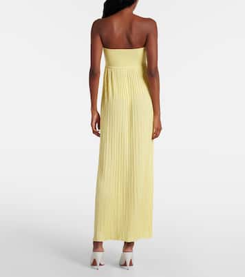 Abito bustier a pieghe | Alaïa