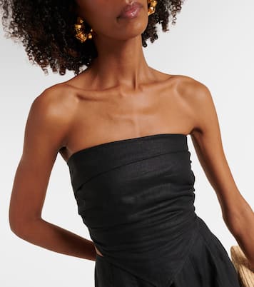 Cropped-Top Antibes aus Leinen | Faithfull
