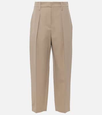 Pantalones rectos de mezcla de lana | Brunello Cucinelli