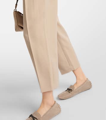 Pantalones rectos de mezcla de lana | Brunello Cucinelli