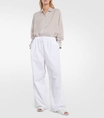 Weite Hose Hubert aus Baumwolle | The Row