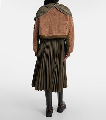 Chaqueta de pelo sintético con sarga | Sacai