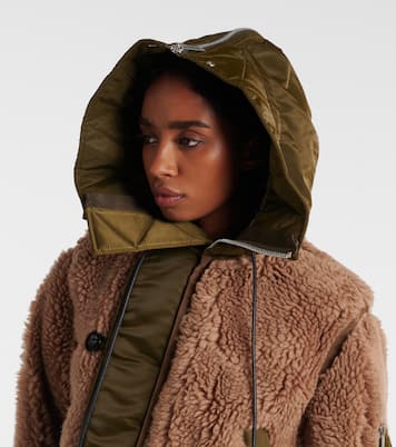 Chaqueta de pelo sintético con sarga | Sacai