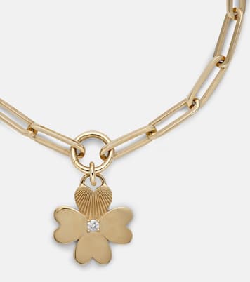Bracelet Four Heart Clover en or 18 ct et diamants | FoundRae