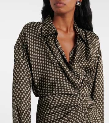 Robe midi Delicks imprimée | Dries Van Noten
