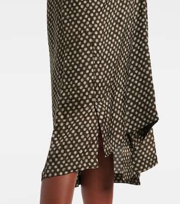 Robe midi Delicks imprimée | Dries Van Noten