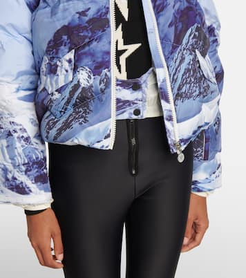Mountain printed down jacket | Perfect Moment
