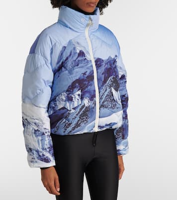 Mountain printed down jacket | Perfect Moment