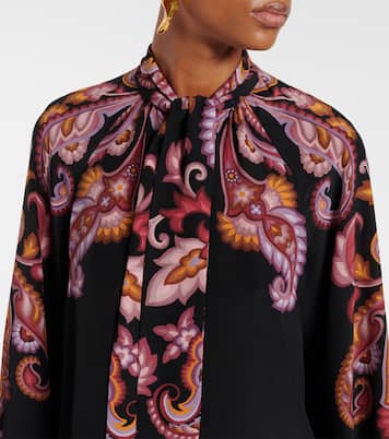 Schluppenbluse aus Seide | Etro