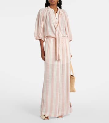 Blouse Acacia rayée | Zimmermann