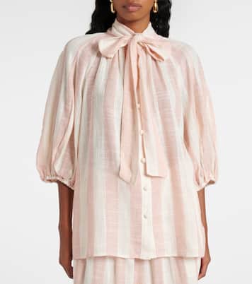 Blouse Acacia rayée | Zimmermann