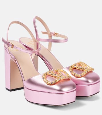 Pumps VLogo Signature in pelle con plateau | Valentino Garavani