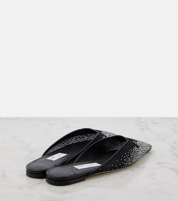Mules Vivi in mesh con cristalli | Jimmy Choo