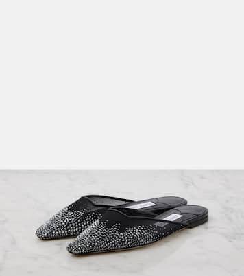 Mules Vivi in mesh con cristalli | Jimmy Choo