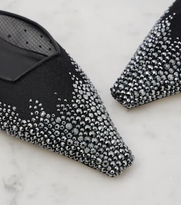 Mules Vivi in mesh con cristalli | Jimmy Choo