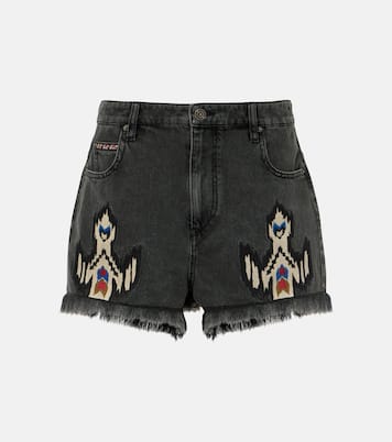 Lesia embroidered denim shorts | Marant Etoile