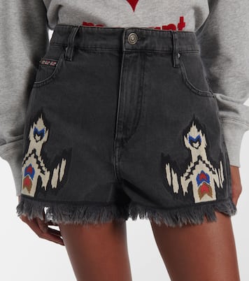 Lesia embroidered denim shorts | Marant Etoile