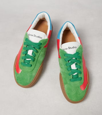 Sneakers Bars aus Leder und Veloursleder | Acne Studios