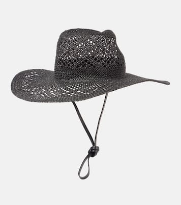 Fedora-Hut aus Stroh mit Leder | Ruslan Baginskiy