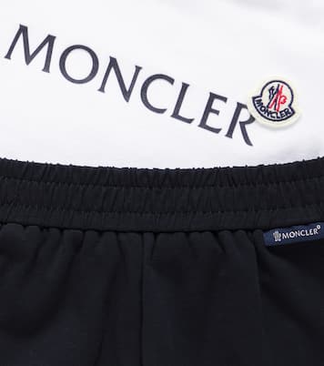 Baby cotton-blend T-shirt and shorts set | Moncler Enfant