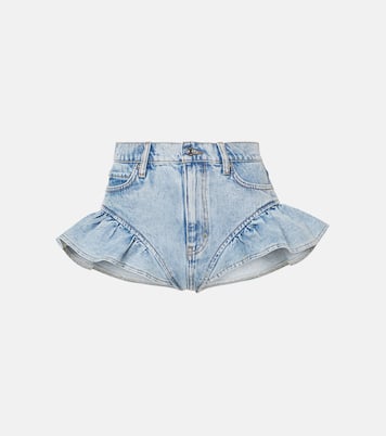 Shorts Ruffle Bloomer en denim | Frame