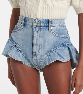 Shorts Ruffle Bloomer en denim | Frame