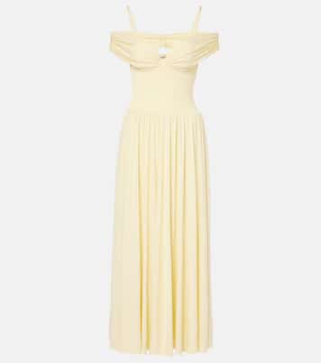 Amarantha draped jersey maxi dress | Simkhai